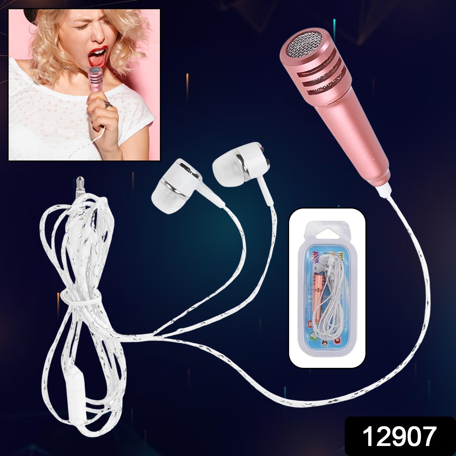 Mini Microphone Mic with Earphone for Voice Recording, Mike Mic Microphone with Handsfree for Mobile Computer, Headphone Handfree Earphone Usb Microphone Vocal Gift Miniature Children (1 Pc) Mini Microphone Mic with Earphone for Voice Recording, Mike Mic Microphone with Handsfree for Mobile Computer, Headphone Handfree Earphone Usb Microphone Vocal Gift Miniature Children (1 Pc)
